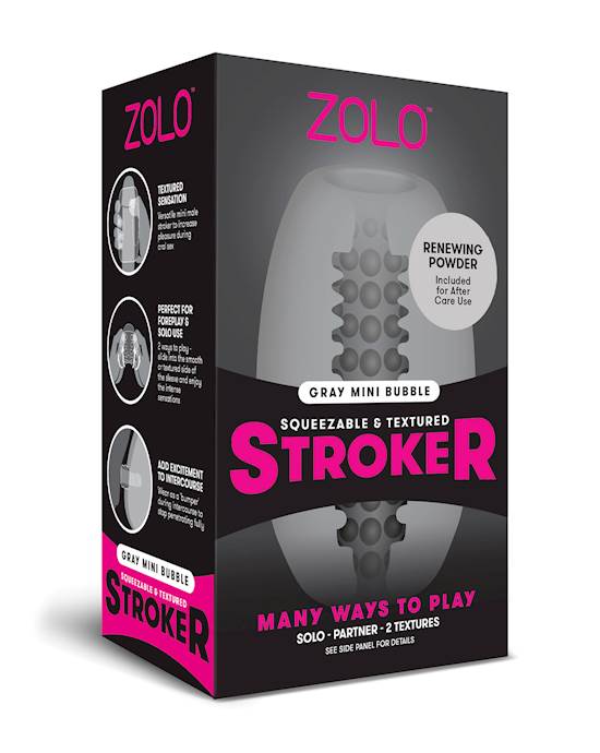 ZOLO Mini Bubble Stroker  Gray