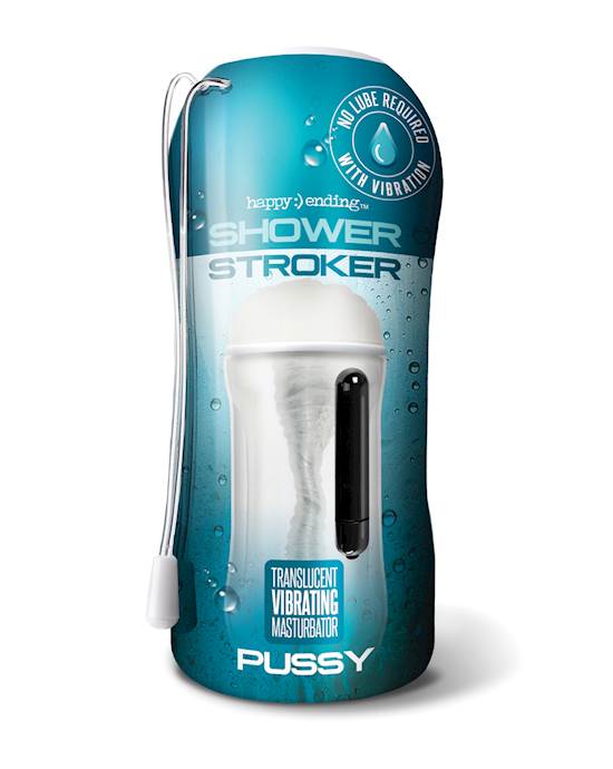 Shower Stroker Vibrating Pussy  Clear