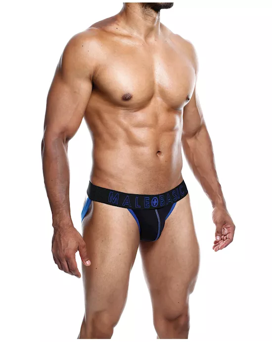 Male Basics Neon Jockstrap Royal SM