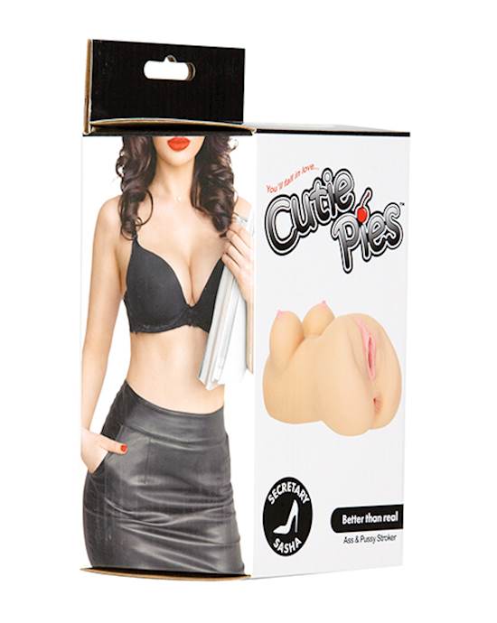 Cutie Pies Secretary Sasha Ass amp Pussy Stroker