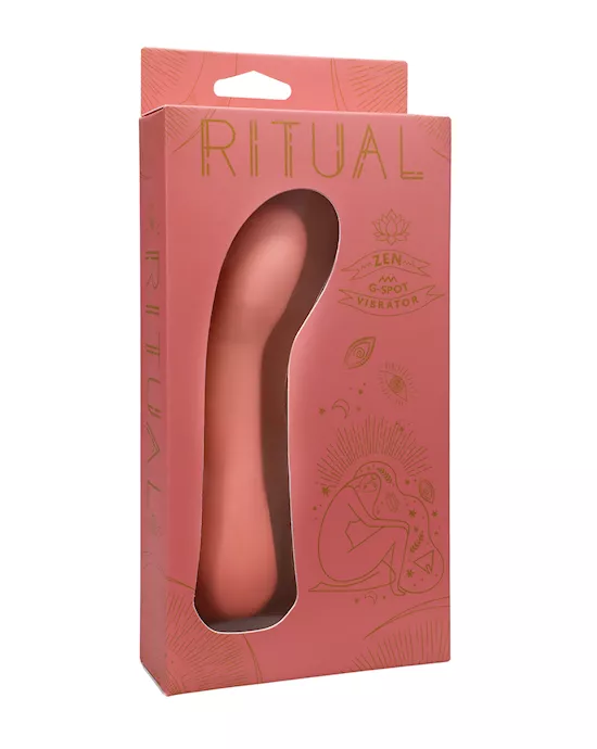 Ritual Zen Rechargeable Silicone G-spot Vibe - Coral