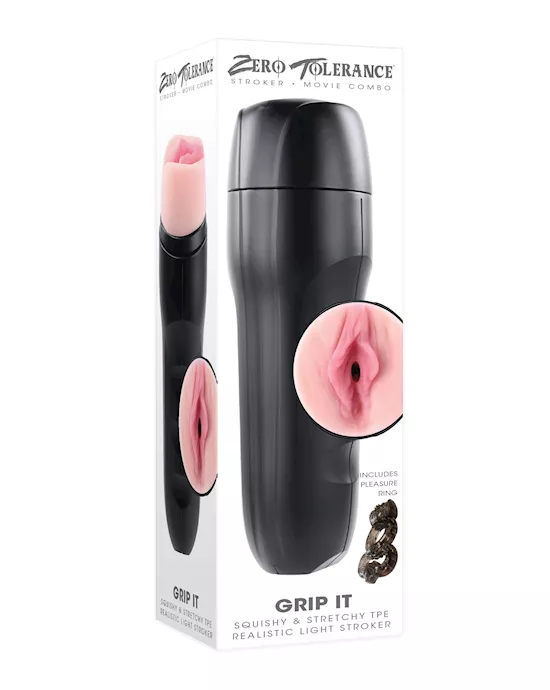 Zero Tolerance Grip It Vaginal Stroker - Light