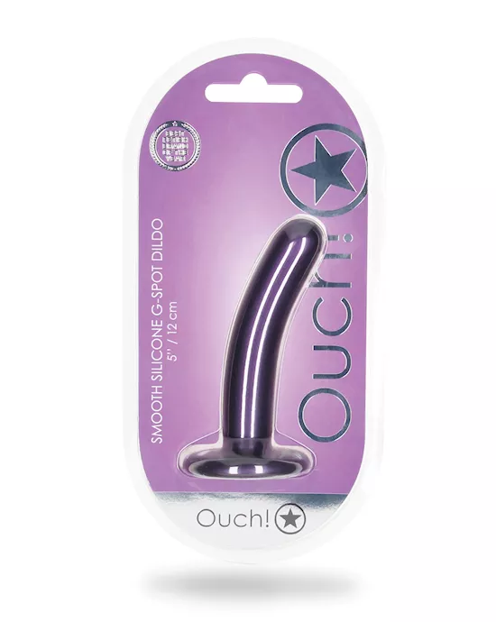 Shots Ouch 5" Smooth G-spot Dildo - Metallic Purple