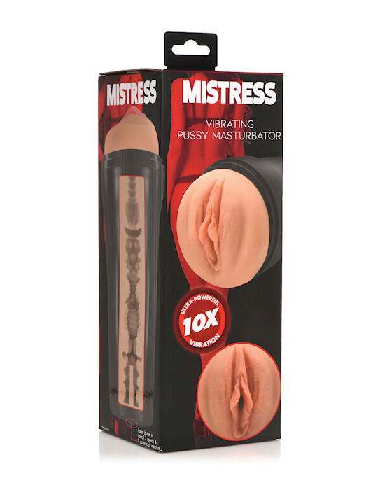 Curve Toys Mistress Vibrating Pussy Masturbator  Tan