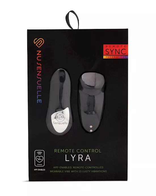 No Eta Nu Sensuelle Lyra Remote & App Enabled Panty Vibe - Black