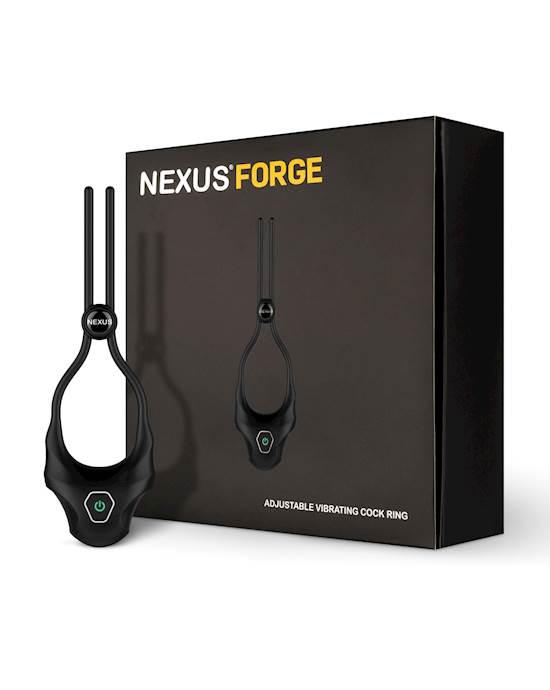 Nexus Forge Single Lasso Vibrating Cock Ring  Black