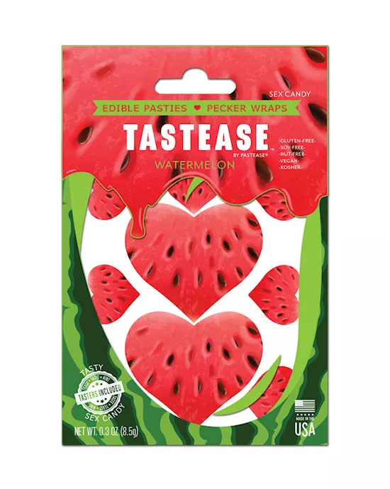 Pastease Tastease Edible Pasties & Pecker Wraps - Watermelon O/s