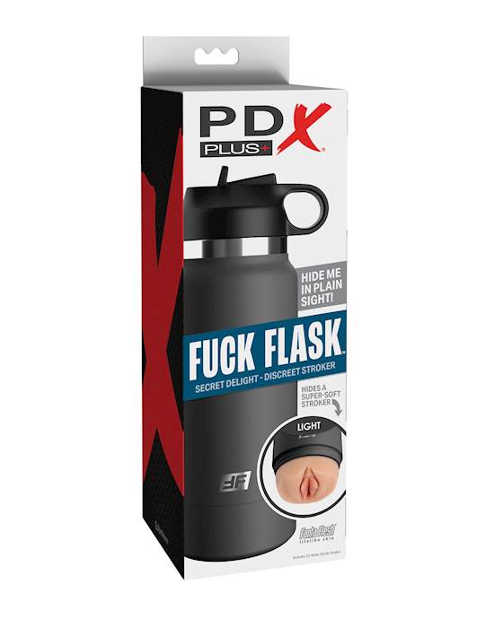 PDX Plus Fuck Flask Secret Delight Stroker  LightGrey