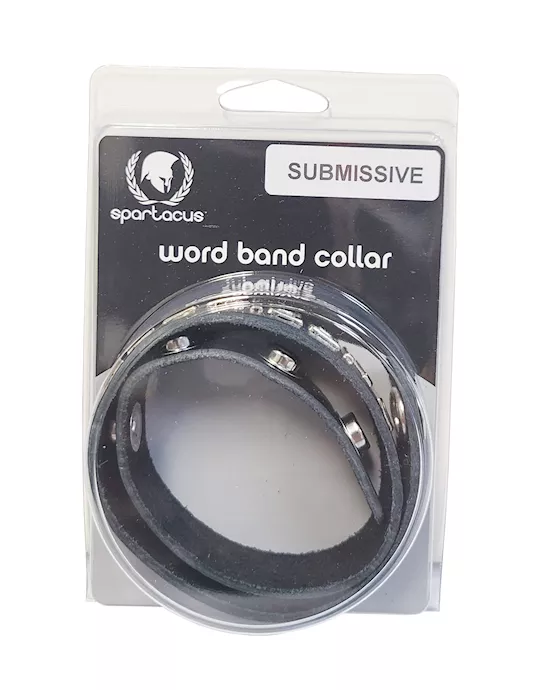 Spartacus SUBMISSIVE Leather Collar - Black