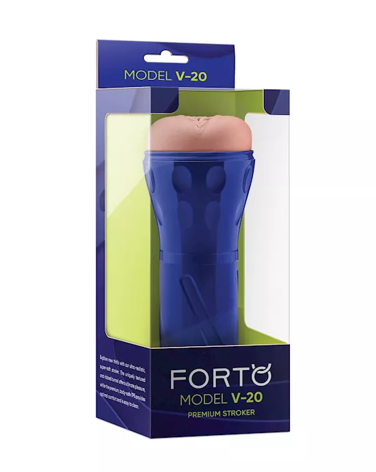 Forto Model V-20 Hard-Side Vagina Masturbator - Light
